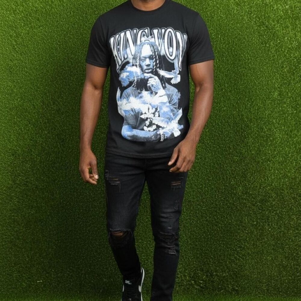 Unbranded Men's Black and Grey T-shirt